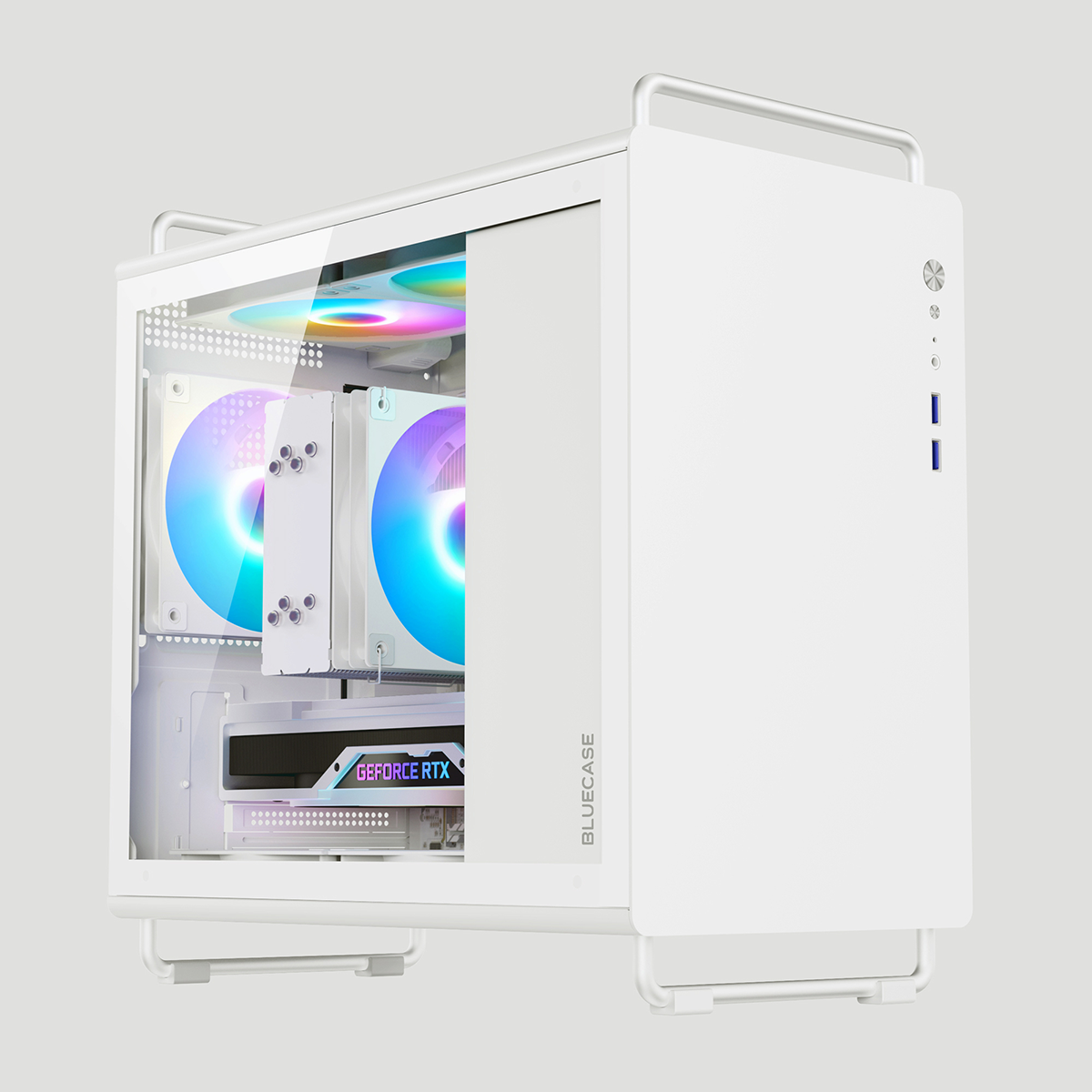 GABINETE GAMER BG-056-W TINY PRO - BRANCO - 1