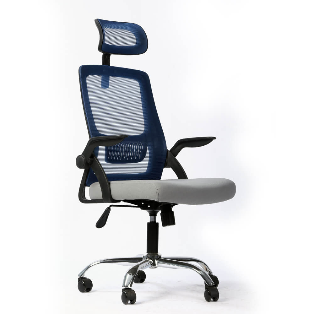 CADEIRA OFFICE ERGO PRIME BCOP-02 - AZUL|CINZA - 1