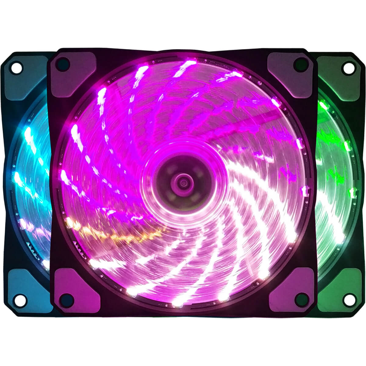FAN CONTROLÁVEL BF-08RGB LED RGB 120MM - 1