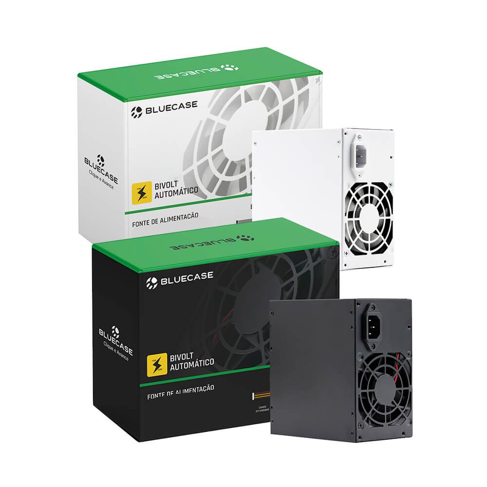 FONTE DE ALIMENTACAO ATX PS/2 350W BIVOLT AUTOMATICO (BLU350-ATPS2 / BLU350-ATPS2W) - 1