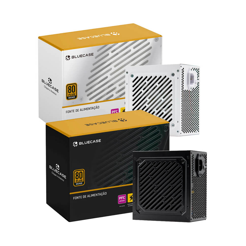 FONTE DE ALIMENTACAO ATX PS/2 500W REAL 80 PLUS BRONZE (BLU500R-B / BLU500R-BW) - 1