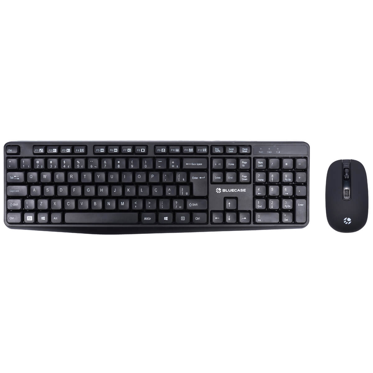 KIT TECLADO E MOUSE SEM FIO PRETO BMTW01 - 2