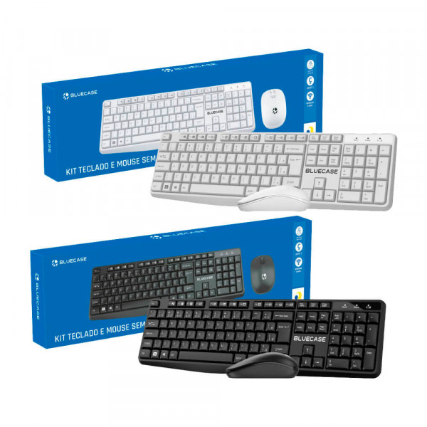 KIT TECLADO E MOUSE SEM FIO BMTW01