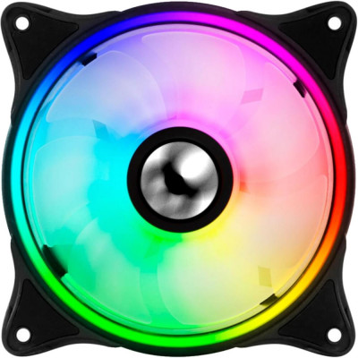FAN BF-01RBW LED RAINBOW 120MM BLUECASE - BULK - 1